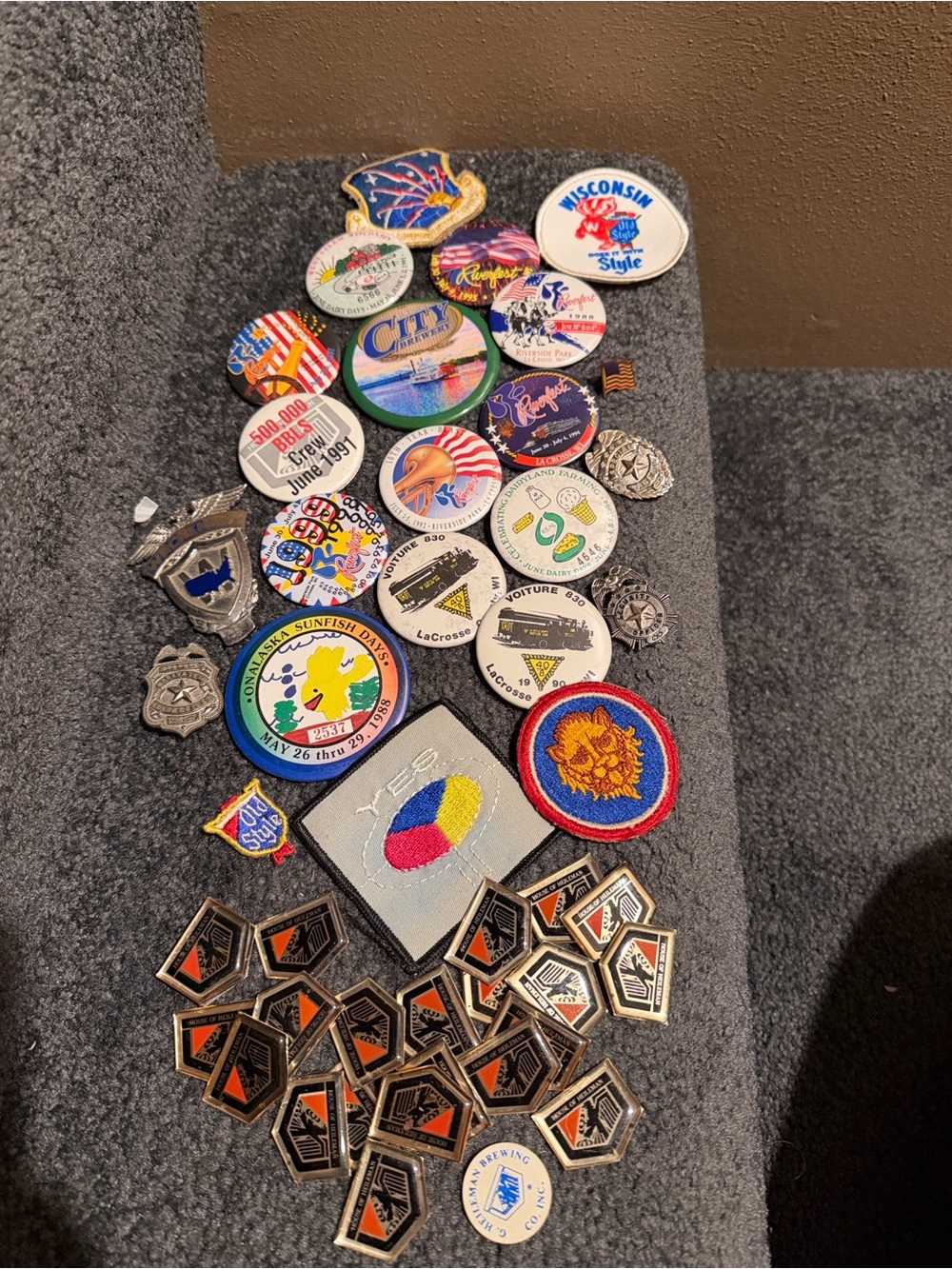 Vintage Large Lot of Collectable Pins and Patches